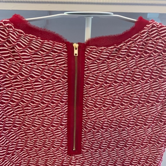 Anthropologie red weaved dress. NWOT. So cute - Picture 4 of 5